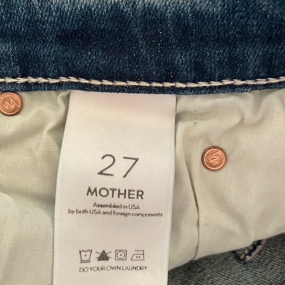 MOTHER The stunner ankle fray size 27 color in field of dreams - Picture 5 of 8